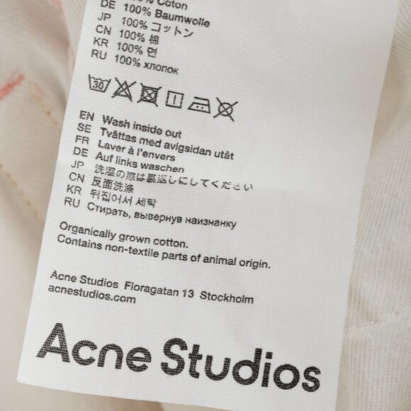 Acne Studios White Distressed High-waisted Jeans - Picture 11 of 11